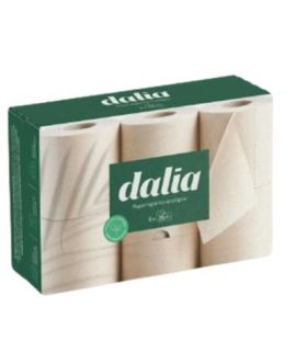 Papel WC Doble Capa Sin Blanquear Eco 6rollos Dalia