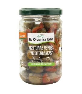 Green Olives Mediterranean Dressing Eco 180g Bio Organica Italia