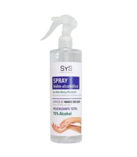 Hydroalcoholic Spray with Aloe Vera 500ml SYS Natural Cosmetics