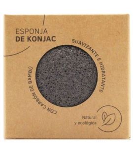 Esponja Konjac Carbon 1ud SYS Cosmetica Natural