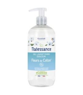 Organic Cotton Flower Hand Cleansing Gel 500ml Natessance