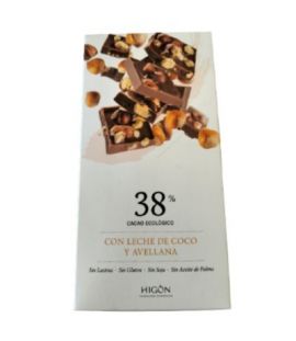 38% Milk Chocolate Coconut Hazelnut Higon Chocolates