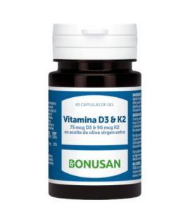 Vitamin D3 K2 60 pearls Bonusan