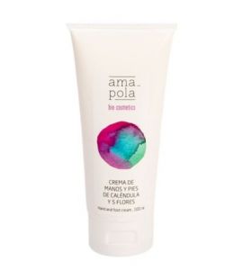 Crema Manos y Pies de Calendula y 5 Flores 100ml Amapola Biocosmetics